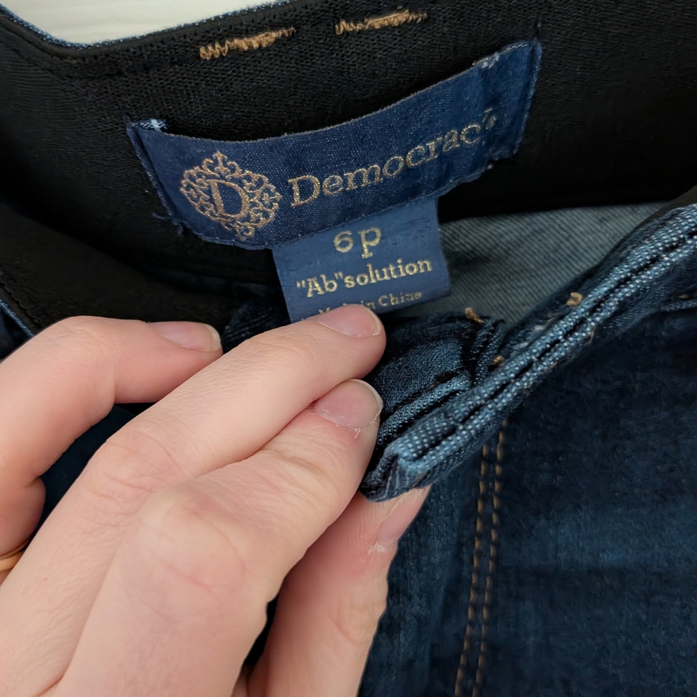 Democracy Dark Wash Jeans - Navy Blue